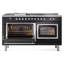 ILVE Nostalgie II Noblesse 60 in Dual Fuel Range 7 Burner, Griddle, Frenchtop-1606747987-1606747990