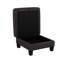 Repose-pieds carré de style contemporain gris foncé