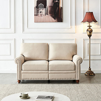 Modern Sofa Upholstery Loveseat, Two-Seat Sofa