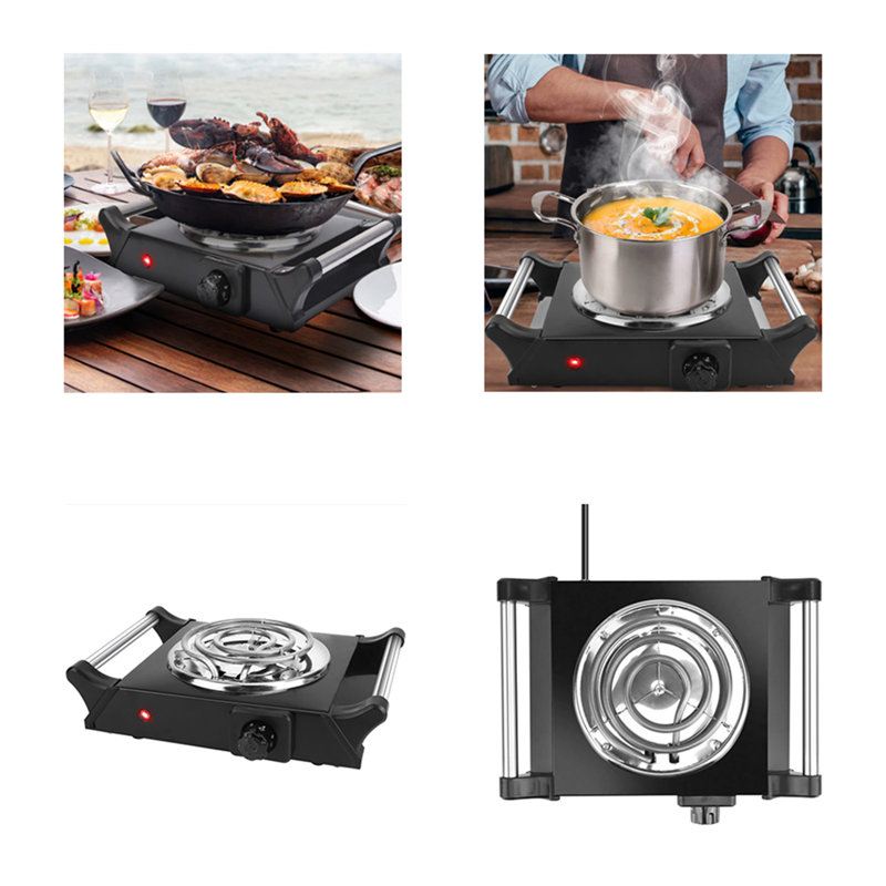 TONWIN 1000 Watt Electric Single Burner, Matte Black