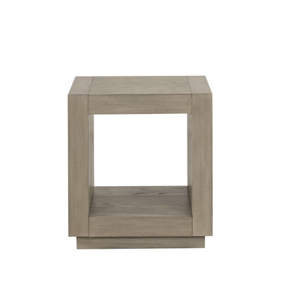 Table de bout carrée 1Pc avec tablette inférieure ouverte, table de boisson