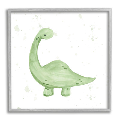Doux dinosaure vert pastel - impression