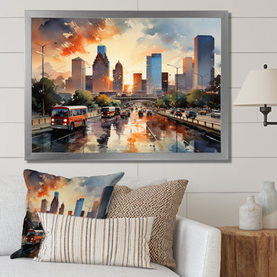 Houston City Horizons I sur impression sur toile