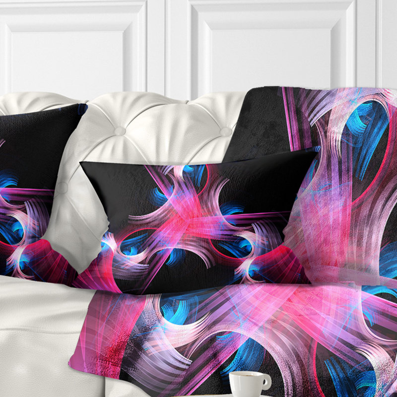 Coussin lombaire floral fractal