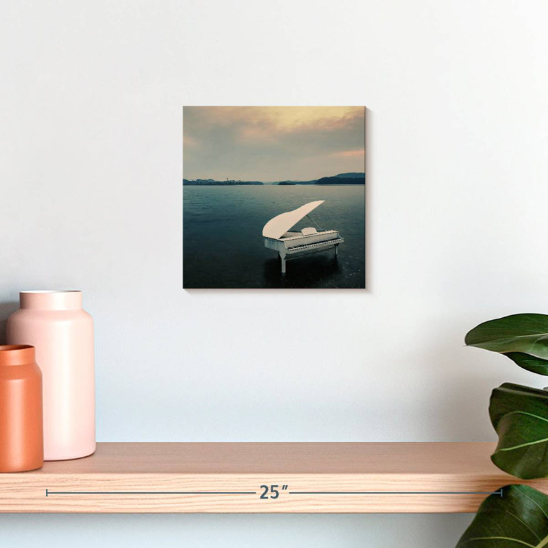 Abarca Piano By The Sea, 10" H x 10" W