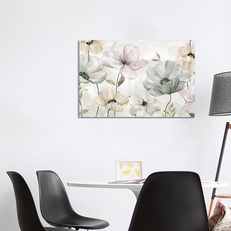 Garden Greys by Carol Robinson - Painting on Canvas, No Frame, 152.5 cm H x 101.5 cm W x 3.175 cm D