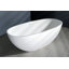 Baignoire autoportante ovale à double face avec drain Kingston