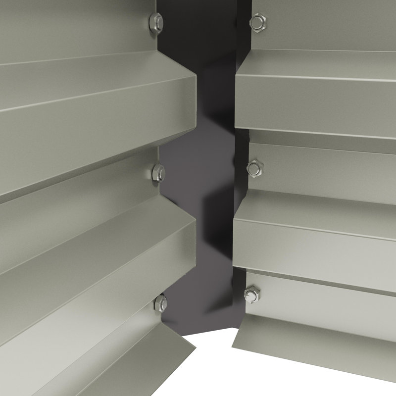 Bruun Metal Garden Bed Set, Grey