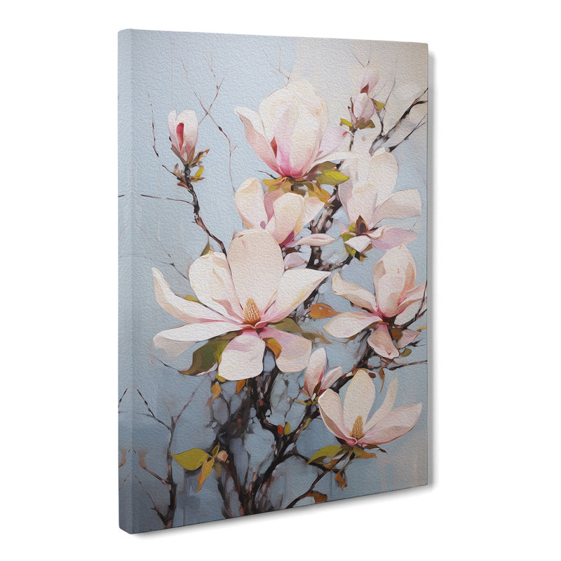 Magnolia Flower Expressionism - Print, 76cm H x 50cm W x 3cm D