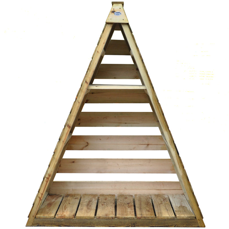 152.4cm W x 60.96cm D Wood Log Store