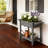Elevated Garden Bed,Wood Raised Planter Box,With Lockable Wheels,Side Tables,Bottom Shelf,Drain Holes-1487631161