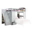 Lit mezzanine blanc avec armoire de rangement simple pour chambre fonctionnelle