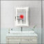 Pharmacie 20 H 28 H avec miroir 3 tablettes