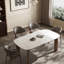Table en bois massif moderne et durable.-105490337