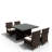 4 - Person Patio Dining Set Square Table with Cushions Included