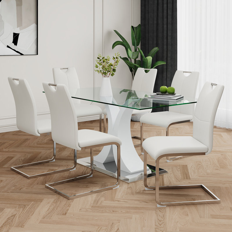 Table en verre de style moderne