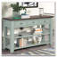 Console en bois vieilli avec 3 tiroirs et 2 tablettes-948918904