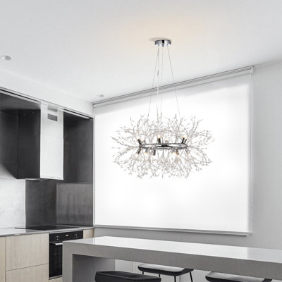 Ershel 12 - Light Dimmable LED Chandelier
