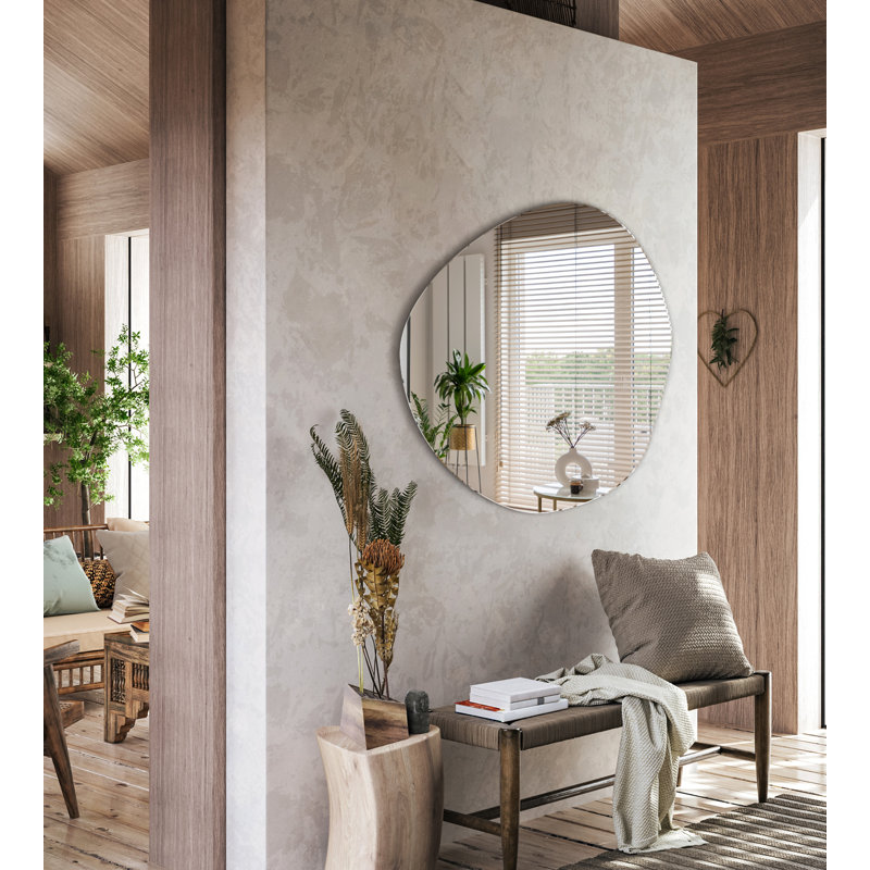 Lileigh Flat Wall Mirror, 67.6cm H x 67cm W