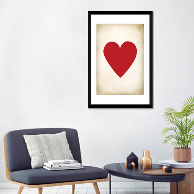 «Card III Heart», impression sur toile