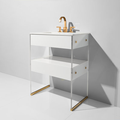 Lucite 24" Single Bathroom Vanity Set
