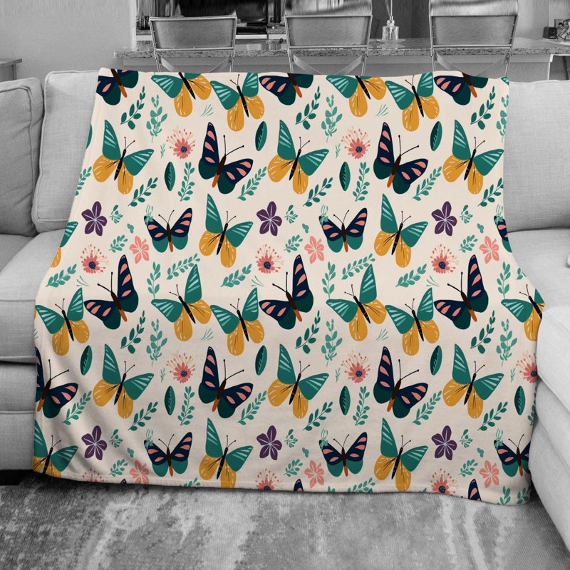  Couverture en molleton Butterly, Simple