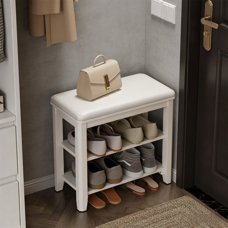 Premium Wooden Shoe Cabinet For Home, 20.4" H x 23.6" W x 11.8" D