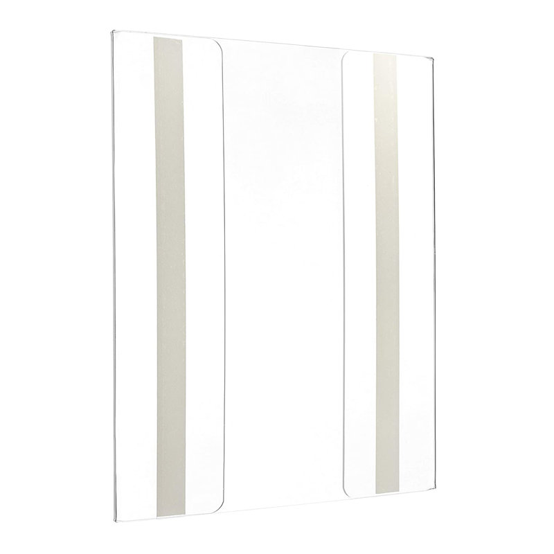 Wall Mount Side-Loading Acrylic Sign Holder, Pack of 24