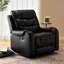 Fauteuil inclinable chauffant de massage en similicuir de 36 po -965191294