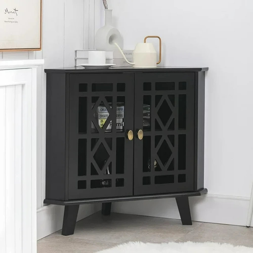 Wade Logan® Ashkan 2 - Door Corner Accent Cabinet & Reviews | Wayfair