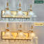 4-Light Vintage Chrome Vanity Light, Flower Glass Shade Bathroom Over Mirror Lighting Fixture-1588077422-1588077428