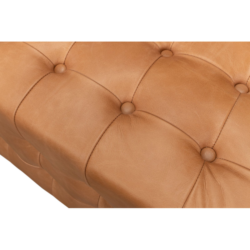 Beam Leather Bench