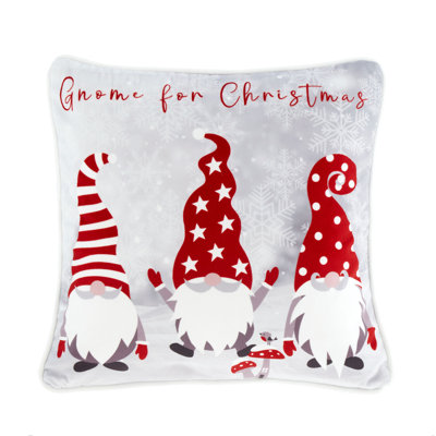 Gonks Animal Print Red Square Cushion Cover