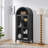 A high arched storage cabinet with a lamp-360005111
