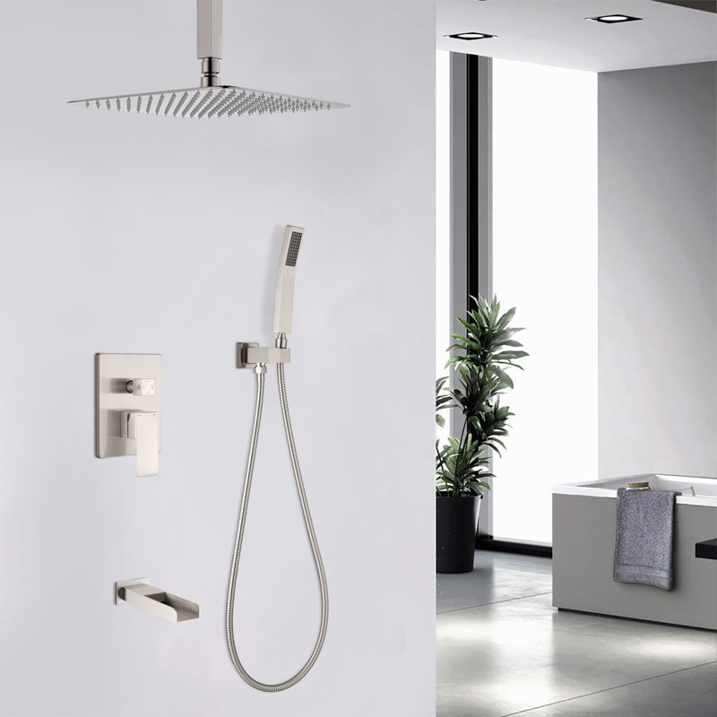 All-In-One Kit with Rough in-Valve, Brushed Nickel