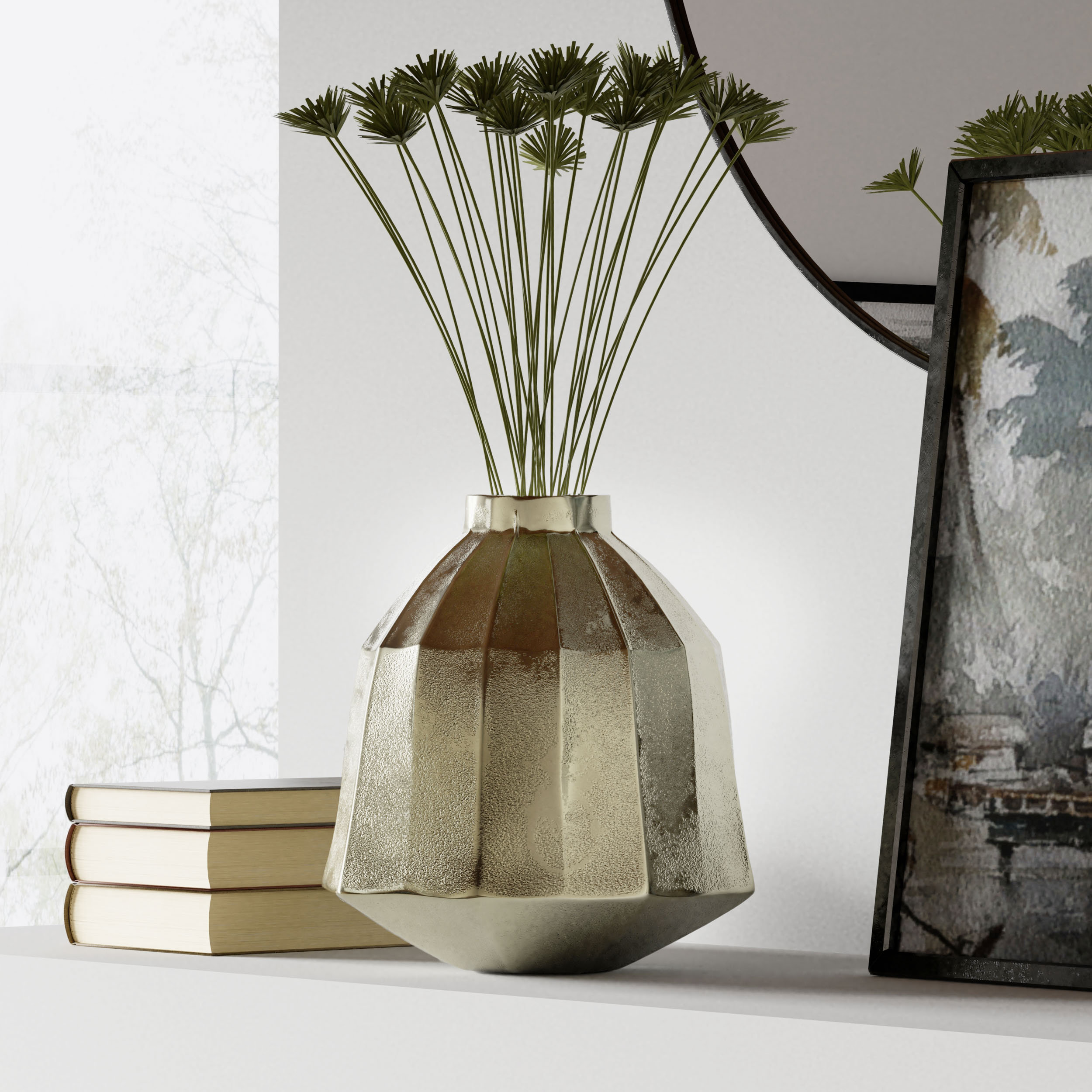 Gild Artemis Handmade Vase Metal Table Wayfair 