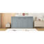 Lit escamotable simple, peut être plié dans une armoire, gris