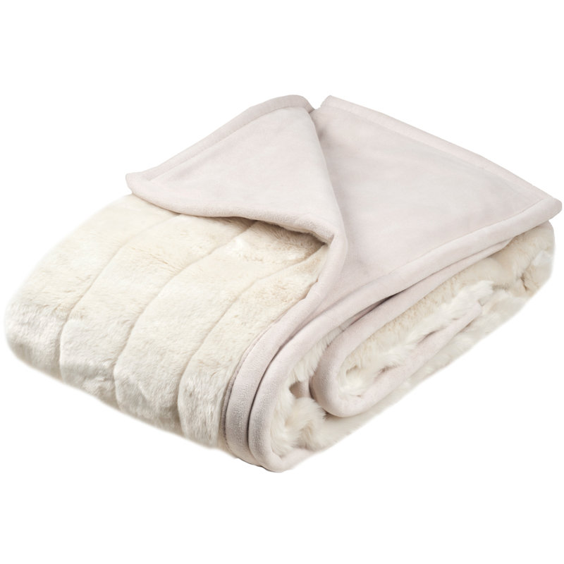 Throw Blanket, Offwhite, 250cm x 230cm