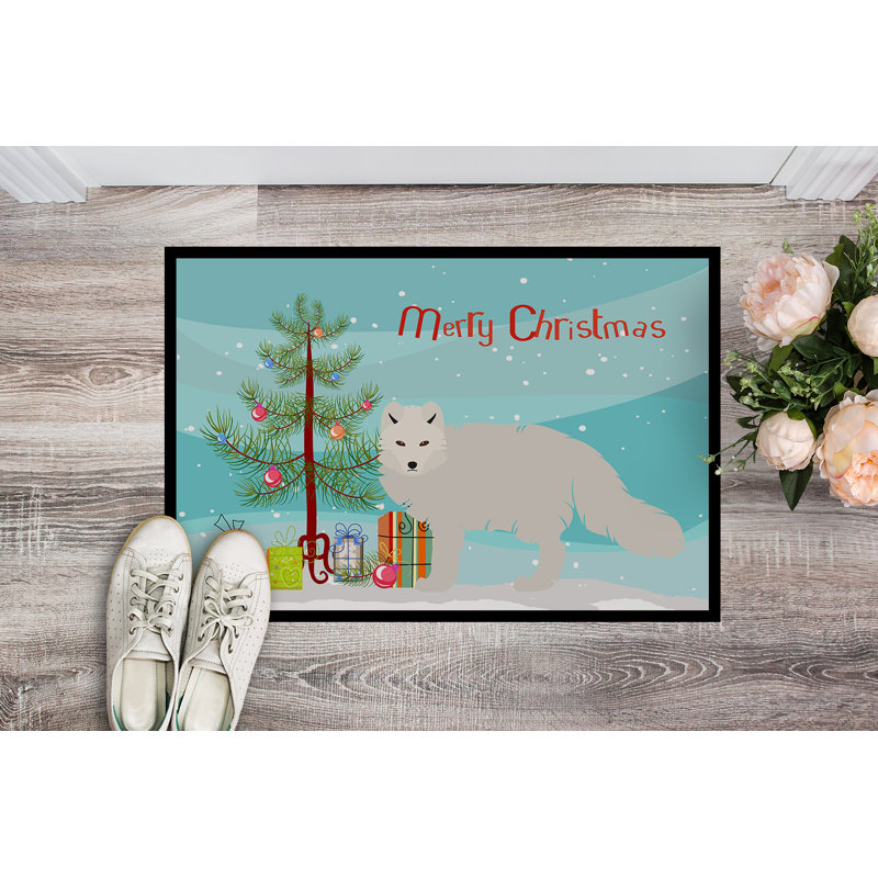 Annabella Non-Slip Christmas Outdoor Doormat, 0.25" H x 27" W x 18" D