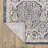 Goulart Textural Distressed Traditional Navy/ Gold Area Rug-1721368957