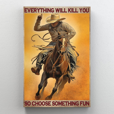 «Kristylee Cowboy So Choisissez Quelque Chose», impression sur toile