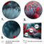 «Tropical Fish in Blue and Red II», reproduction sur toile 3 pièces-1110884814-1110884818