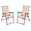 Ensemble de 2 chaises de patio pliantes à dossier en toile-60265810