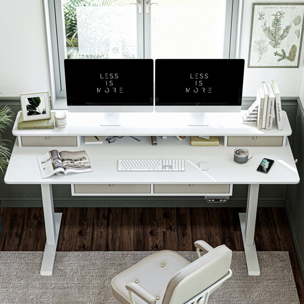 Locking Under Desk Drawer with Shelf by UPLIFT Desk