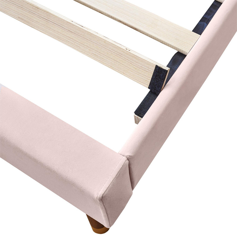 Upholstered Bed, Pink, Single (3')