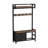 33.1" Wide Hall Tree With 2 Movable Drawers, Shoe Storage, Shelves And Garment Racks, 5-In-1 Entryway Bench With 23 Hooks (Fixed And Movable)