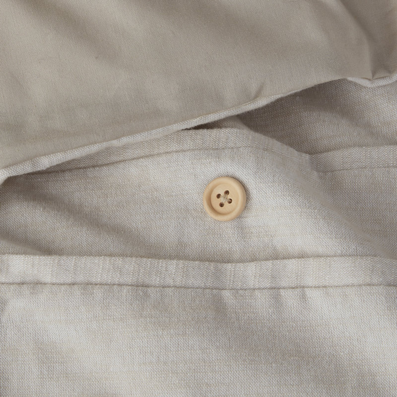 Natural Full Organic Cotton Comforter Cover Set with Insert