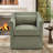 30" Wide Modern Soft Upholstered Swivel Accent Chair With Lumbar Pillow-794107721