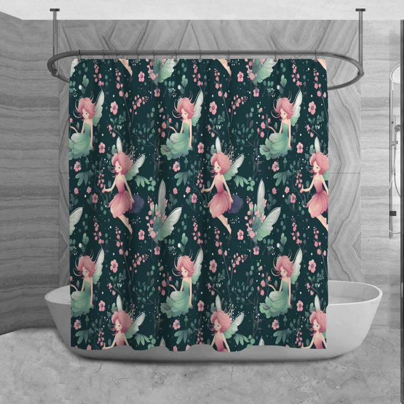 Rideau de douche Fairy, H 73 po x l 70 po