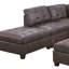 Fauteuil capitonné en similicuir respirant 1pc